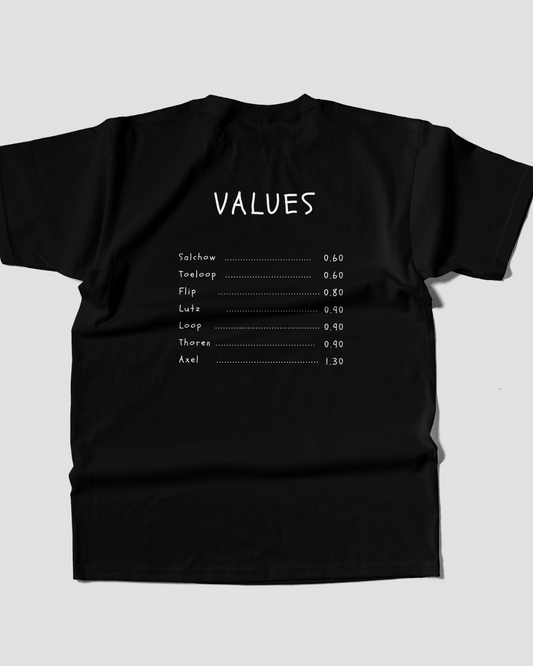 T-shirt 'VALUES'